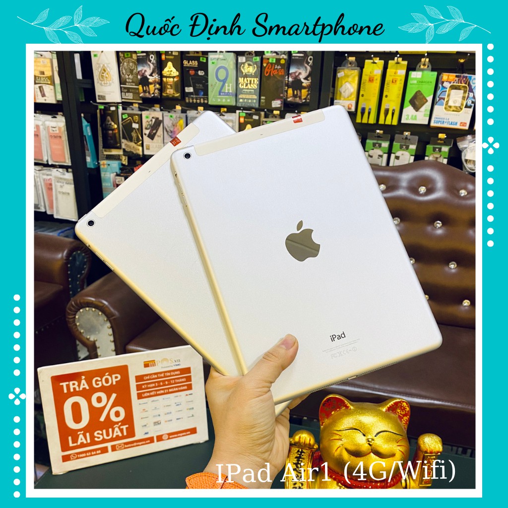 iPad Air 1 - 16Gb (Wifi + 4G) - Zin Đẹp 99% Như Mới (BH 6 tháng)