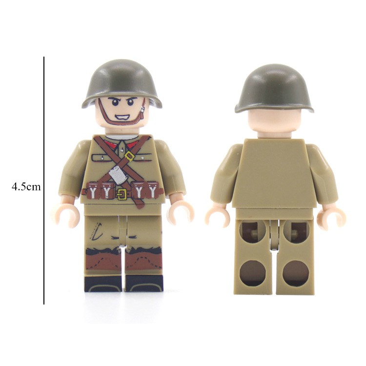 Minifigures Nhân Vật Lính Nga Xô Viết Lính Liên Xô Mẫu Mới Ra