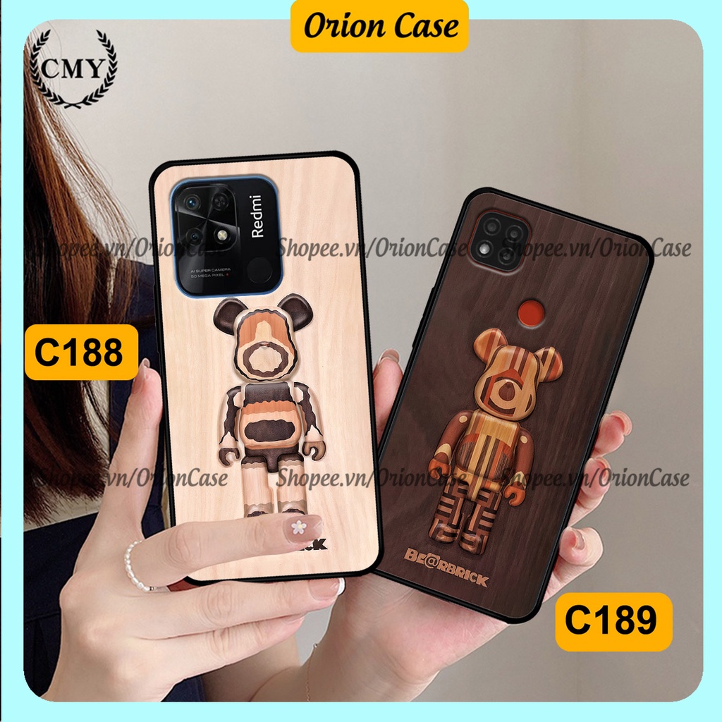 Ốp lưng Xiaomi Redmi 9C -  Redmi 10C in hình bearbrick 3D thời trang, cá tính. ốp chống sốc, bền đẹp