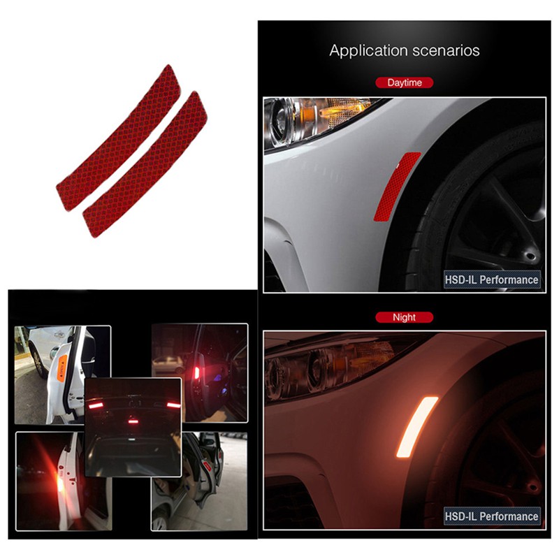 Miếng dán tấm chắn bùn phản quang cảnh bảo thông dụng cho xe hơi