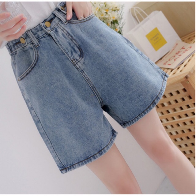 QUẦN  SHORT JEANS CẠP CAO