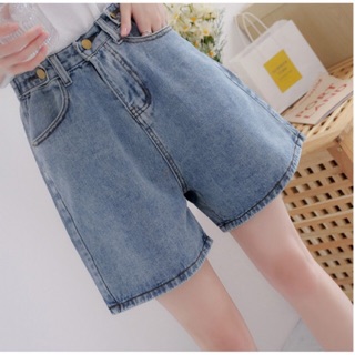 Quần short jeans cạp cao
