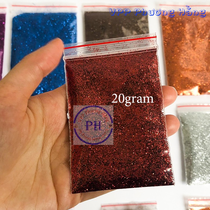 Nhũ kim tuyến 50g - 20g rắc móng và trang trí