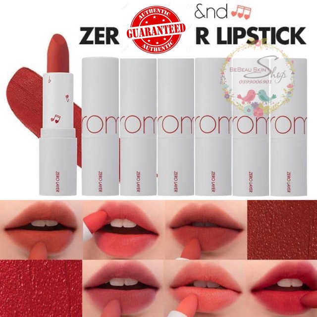 Son thỏi ROMAND ZERO LAYER LIPSTICK