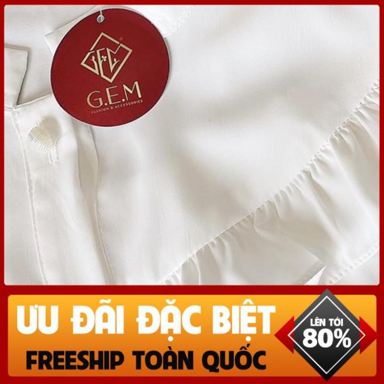 [BÁN SỈ LẺ] Áo sơ mi trắng tay bồng phồng G08 CÓ BIGSIZE 75KG dễ phối với chân váy - các loại quần thời trang - GEM.VN *