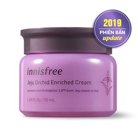 (Mẫu mới) Kem dưỡng ngăn ngừa lão hóa sớm từ hoa lan Innisfree Jeju Orchid Enriched Cream