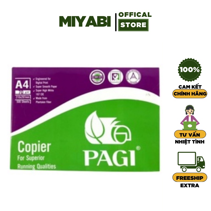 Giấy in a4 PAGI định lượng 70gsm giá sỉ - Giấy in a4 văn phòng phẩm cao cấp - MIYABI STORE