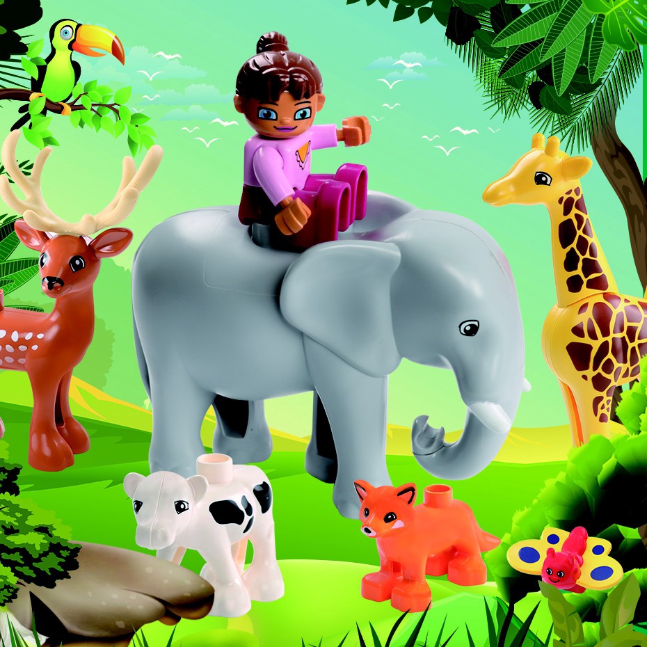 Mô hình đồ chơi xếp hình vui nhộn đáng yêu dành cho bé