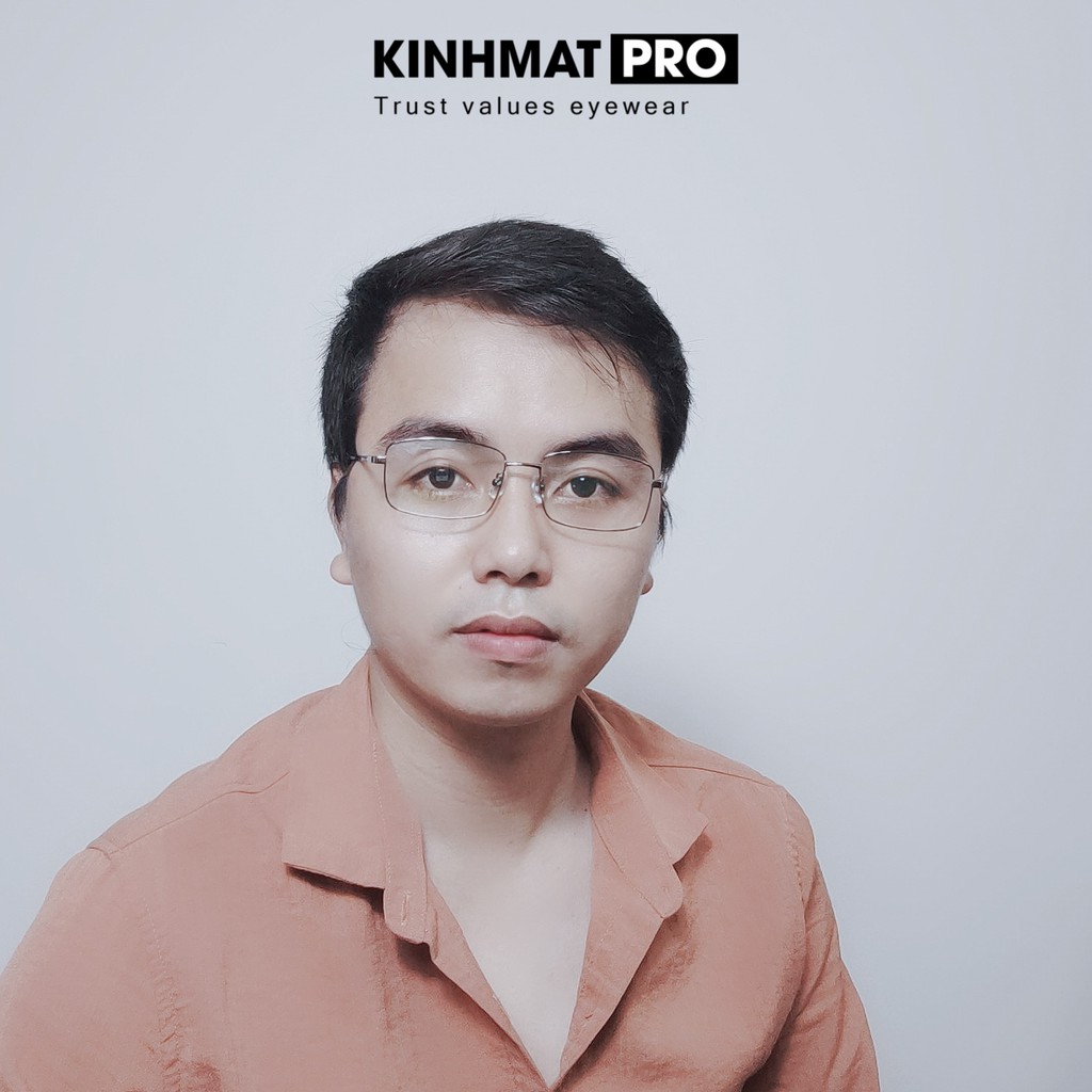 Gọng kính viền kim loại Rebacca, gọng kính cận Nam Nữ Kính mắt Pro