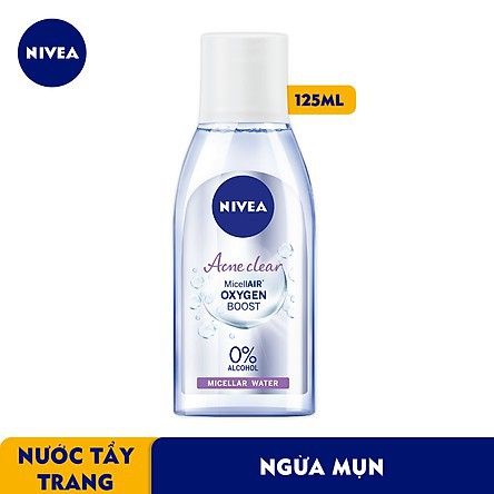 Nước Tẩy Trang NIVEA Ngừa Mụn Acne Care Micellar Water 125ml - 89270