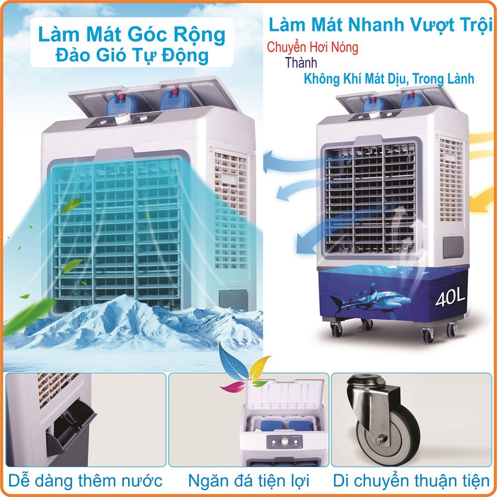 [Tặng 03 Đá Khô] Quạt Điều Hòa Hơi Nước Đá Juhua YR-5000 - Sonako