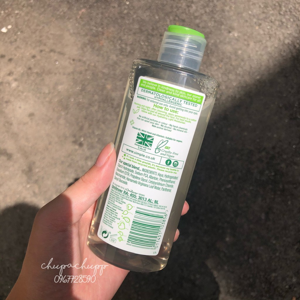 Nước hoa hồng Simple toner