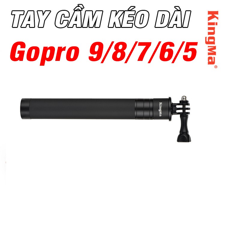 gây nối dài Tay cầm gopro 9 8 / 7 / 6 / 5/ 4 osmo action camera chính hãng Kingma bằng hợp kim