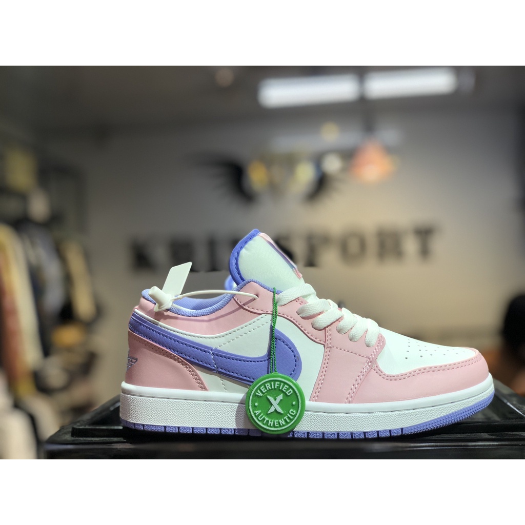 Giày Jordan cổ thấp, Giày Jodan Low màu Tím Hồng Dành cho Nữ bản Đẹp S.Cấp Full Box, Bill