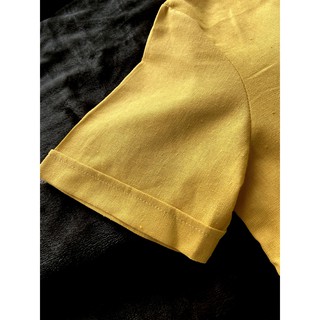 Áo Sơ mi Linen bột vàng
