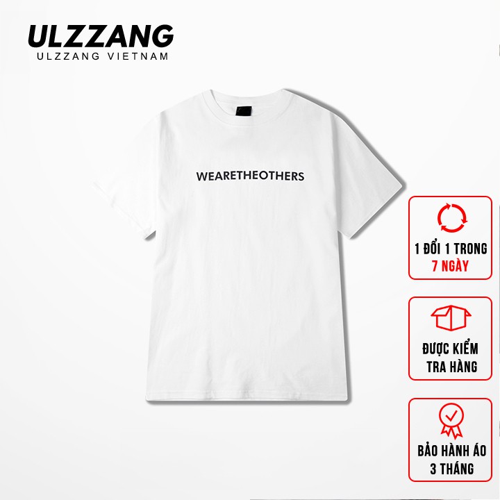 Áo thun tay lỡ ULZZANG cotton dáng unisex form rộng in hình wearetheothers