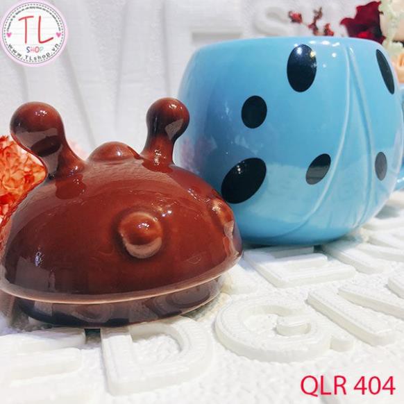 Ly sứ - Cốc sứ - Ly sứ hình bọ dừa đáng yêu -ly uống cà phê - cốc uống cà phê
