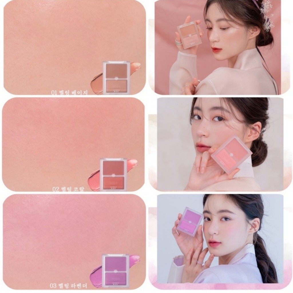 Phấn má rom&amp;nd be orginal hanbok SEE-THROUGH MELTING CHEEK