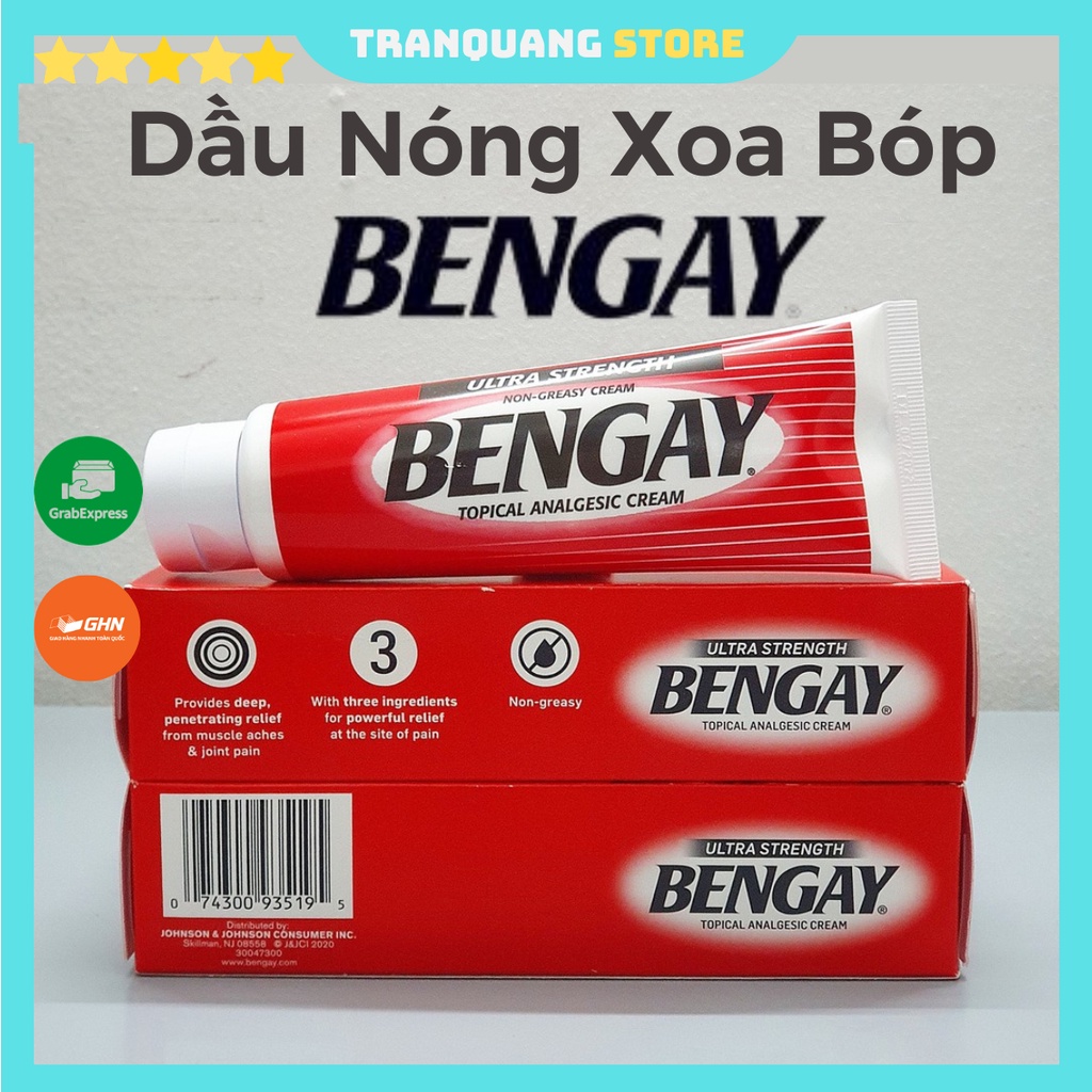 Dầu Nóng Xoa Bóp Bengay Mỹ, Kem Xoa Bóp bengay Ultra Strength 113g