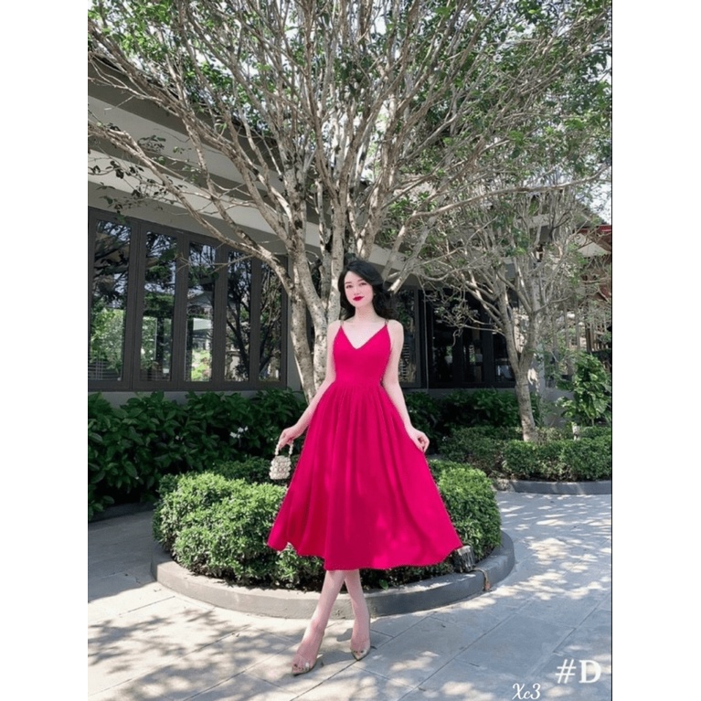 ĐẦM ĐŨI CỔ TRÁI TIM SIÊU NÂNG DÁNG, SANG TRỌNG, QUÝ PHÁI UP Shop Valentina