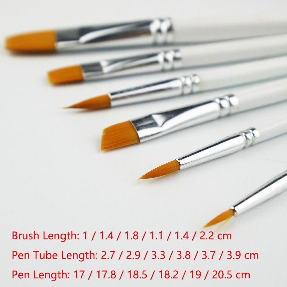 Set 6 Cọ Vẽ Tranh Sơn Dầu Nghệ Thuật DIY