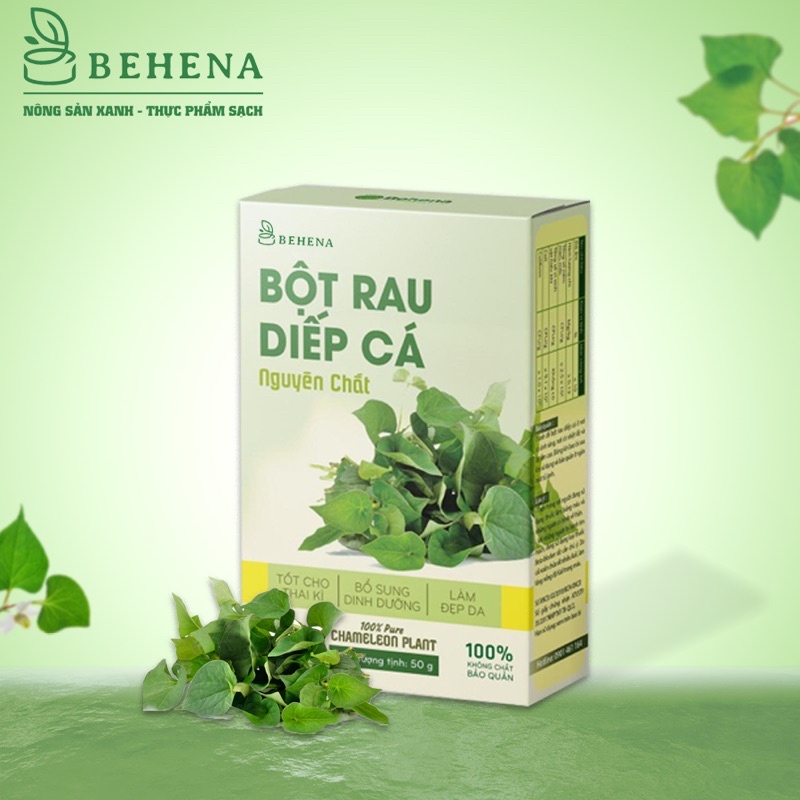 Bột diếp cá nguyên chất Behena 50gr