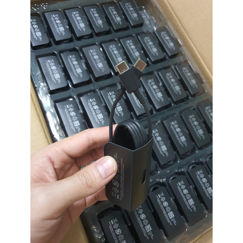 Bộ Sạc nhanh Samsung 25W Cổng Type C chính hãng Note 10 Note 20 A71, A70, A80, A90, S20, S20+, S20 Ultra