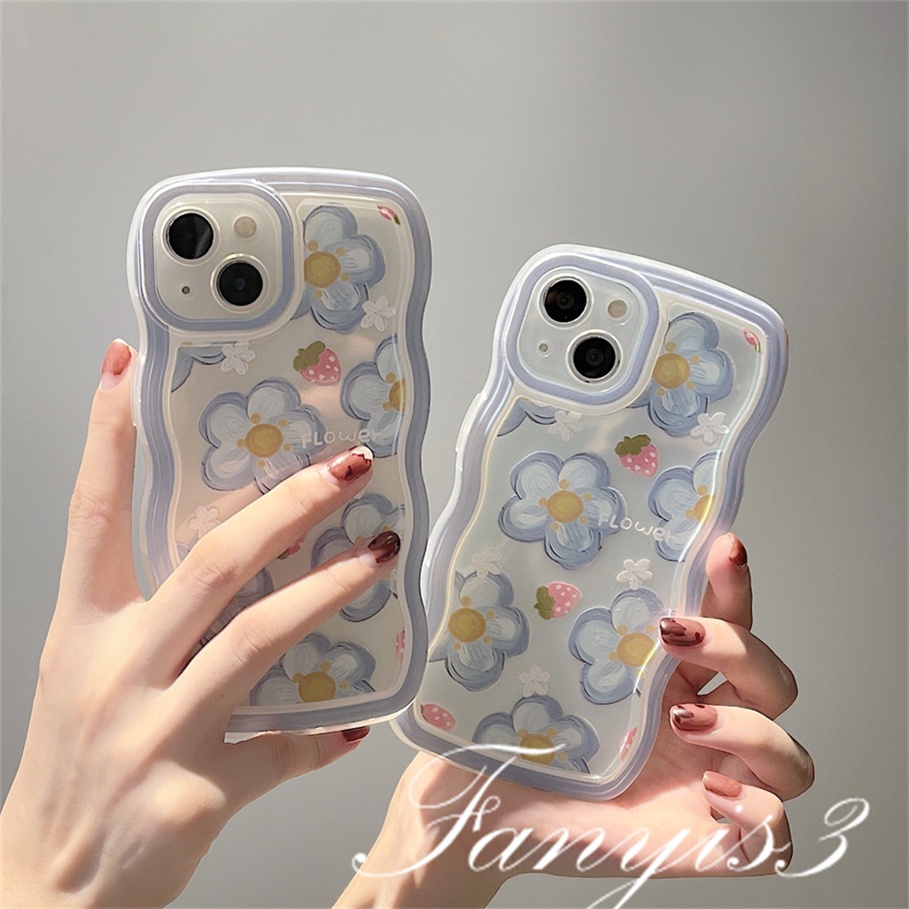 Ốp Điện Thoại Mềm Trong Suốt In Hình Hoa Cho iPhone 14 13 12 11 Pro Max X XR Xs Max 8 7 6 6s Plus SE 2020