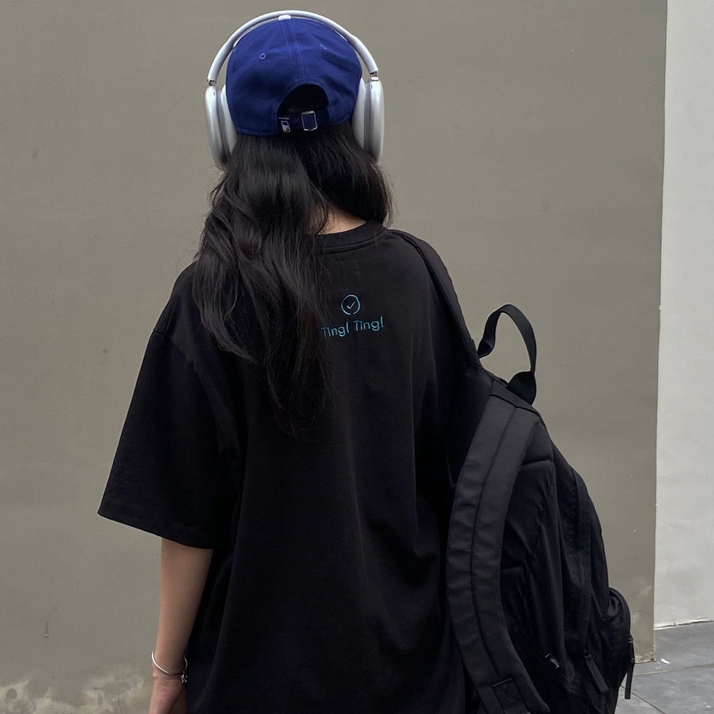 Áo Thun LOMOHOOD “EST 01” Unisex Form Rộng Tay Lỡ - Màu Đen