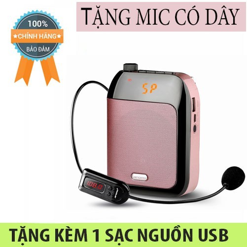 Máy trợ giảng không dây APORO T9 2.4G chính hãng bluetooth ( tặng mic có dây )