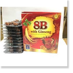 Viên tăng lực nhân sâm 8B With Ginseng  Giúp bồi bổ cơ thể, ăn ngủ ngon, cho người suy nhược, sau bệnh.