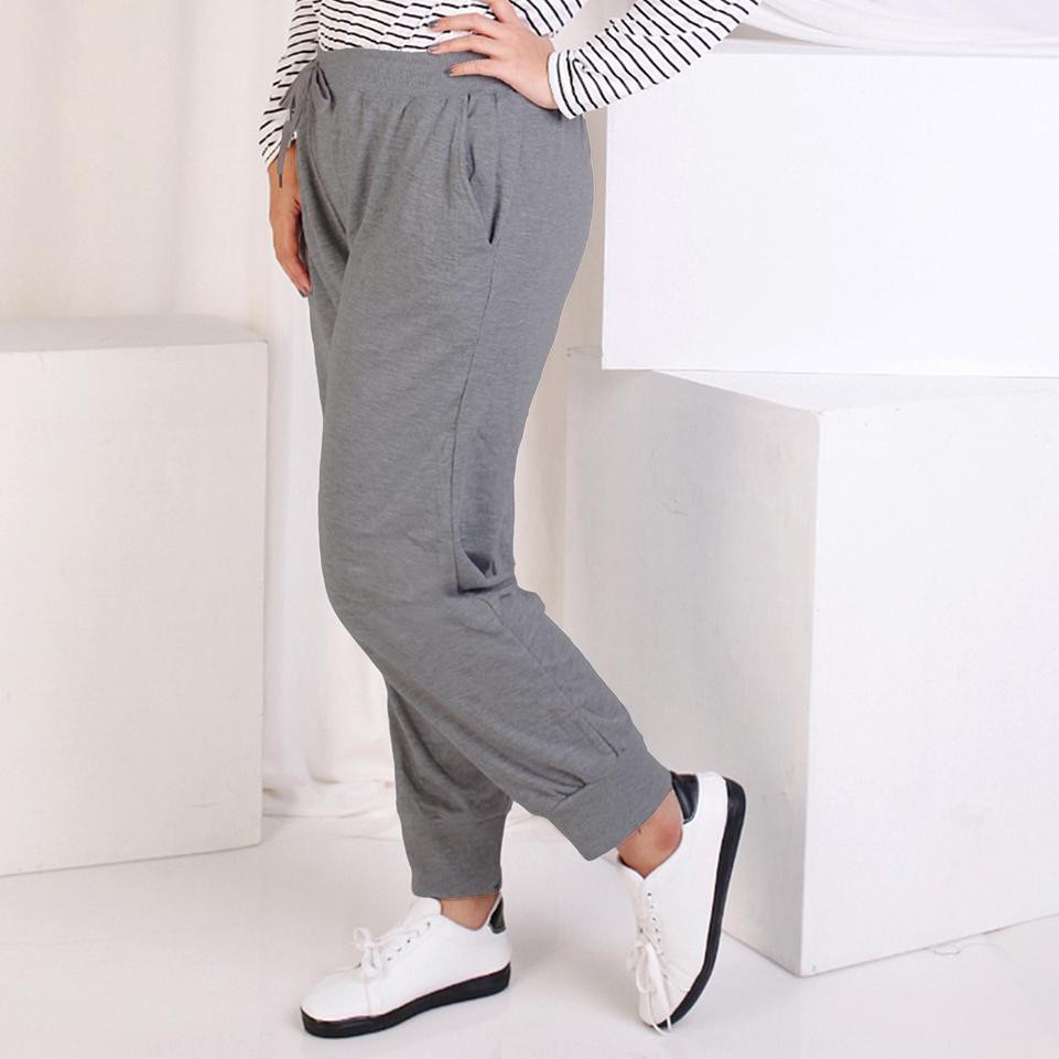 Mới Quần Jogger Vải Eva Size Lớn Cho Nữ Fw9