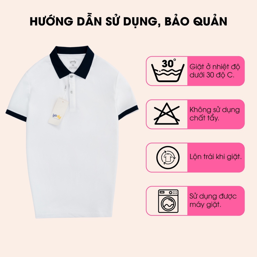Áo Thun Polo Nam Yody Cafe Chính Hãng Basic, Áo Phông Cổ Bẻ Tay Ngắn Cao Cấp APM3635
