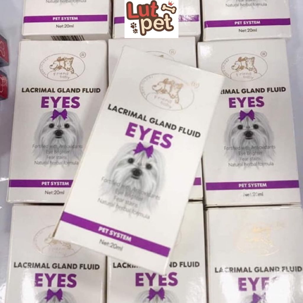 [Mã PET50 giảm 10% - tối đa 50K đơn 250K] Thuốc trị chảy nước mắt chó mèo Lacrimal Gland Fluid EYES - ghèn mắt chó mèo