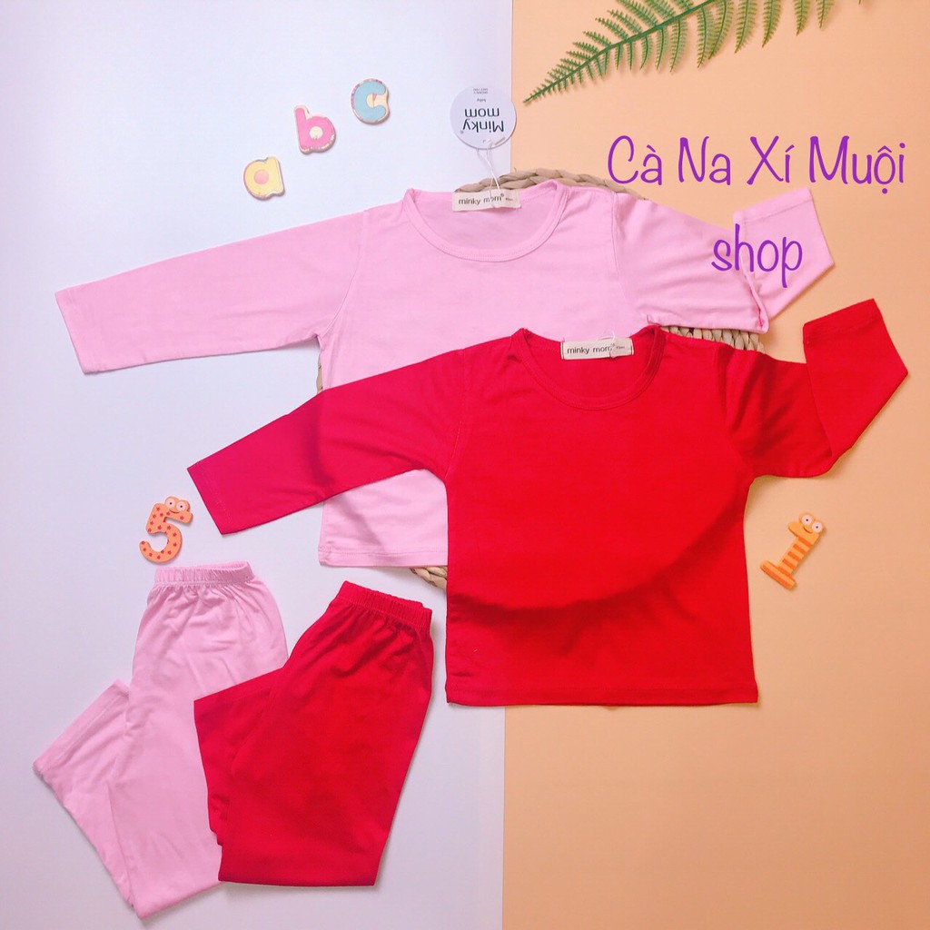 Bộ dài tay #Minky_Mom chuẩn form Hàn Quốc loại 1 bao đẹp nhiều màu nhiều size
