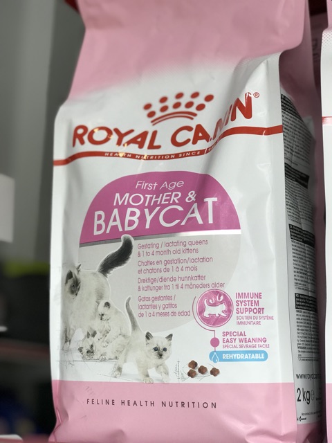[Mã PET50K giảm Giảm 10% - Tối đa 50K đơn từ 250K] Thức ăn cho mèo con 2 tháng Royal Canin Mother &amp; Baby Cat 2kg