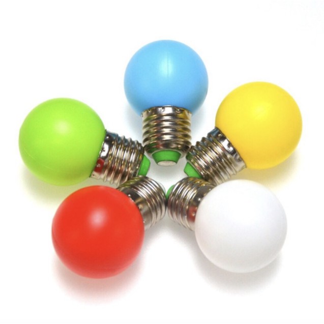 Bóng led trái chanh nhiều màu 1W trang trí ngoài trời giá rẻ
