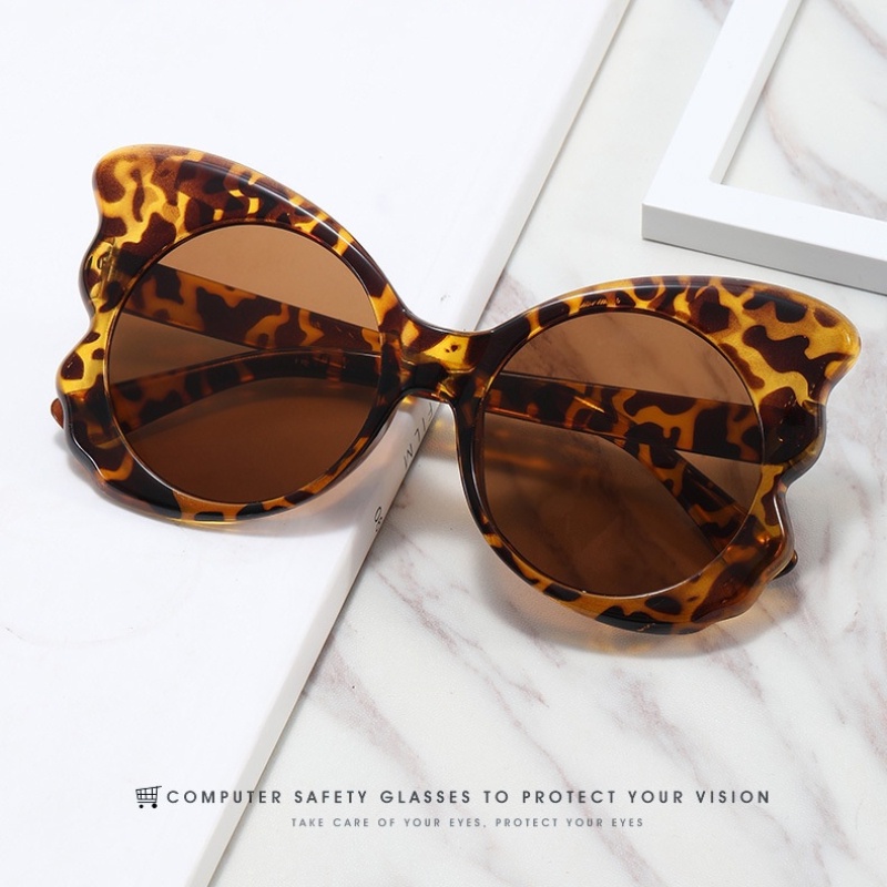 Kính Mát Gọng Lớn Hình Bướm Phong Cách Retro Thời Trang Phương Tây