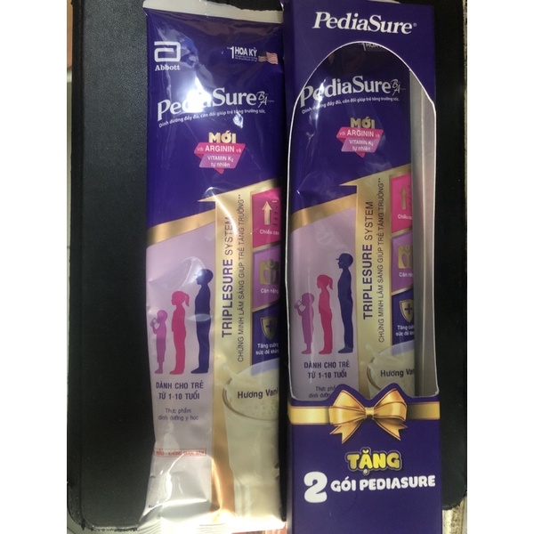 Sữa Pediasure gói của abbott  số 1 Hoa Kỳ vị vani date 26/5/2023)(T48,6g