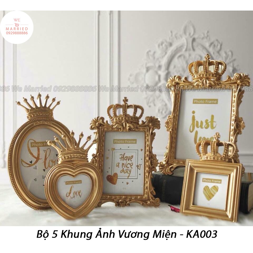 Bộ 5 Khung Ảnh Vương Miện - KA003