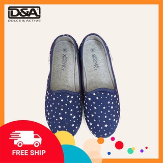 Giày slipon nữ D&A EPL1901 siêu nhẹ Đông Ấn