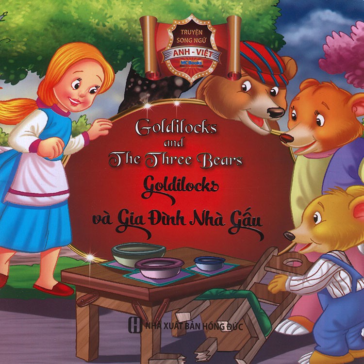 Sách - Truyện song ngữ Anh Việt - Goldilocks and the three bears - Goldilocks và gia đình nhà gấu