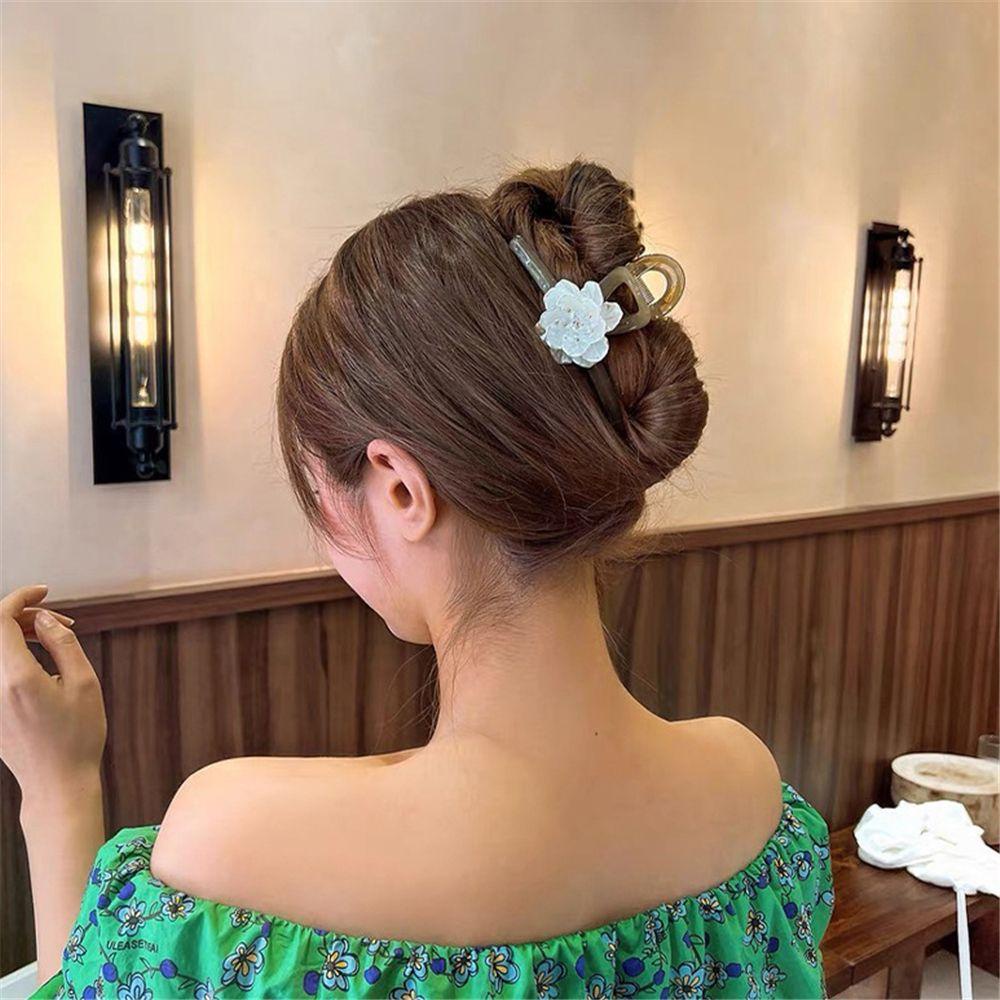 Kẹp Tóc Càng Cua Họa Tiết Hình Học Thời Trang Hàn Quốc Dày KENT1