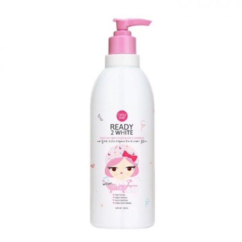 [PHIÊN BẢN MỚI] Sữa tắm Trắng Da Cathy Doll Ready 2 White One Day Whitener Body Cleanser 450ml | BigBuy360 - bigbuy360.vn