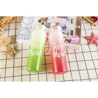 Bình Đựng Nước thủy tinh Hello Master 450ml