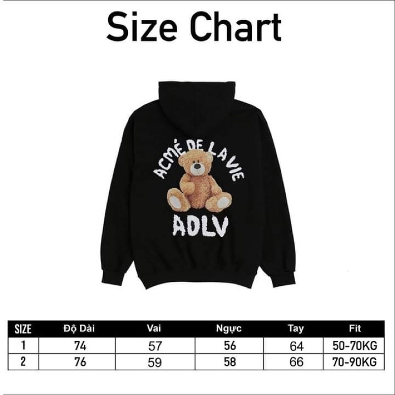 Áo hoodie ADLV cao cấp Áo khoác ADLV in hình