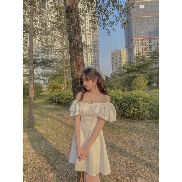 ❌ VÁY TRẮNG RỚT VAI TẦNG ❌ ĐẦM TRẮNG TRỄ VAI TAY CÁCH ĐIỆU XẾP TẦNG | BigBuy360 - bigbuy360.vn