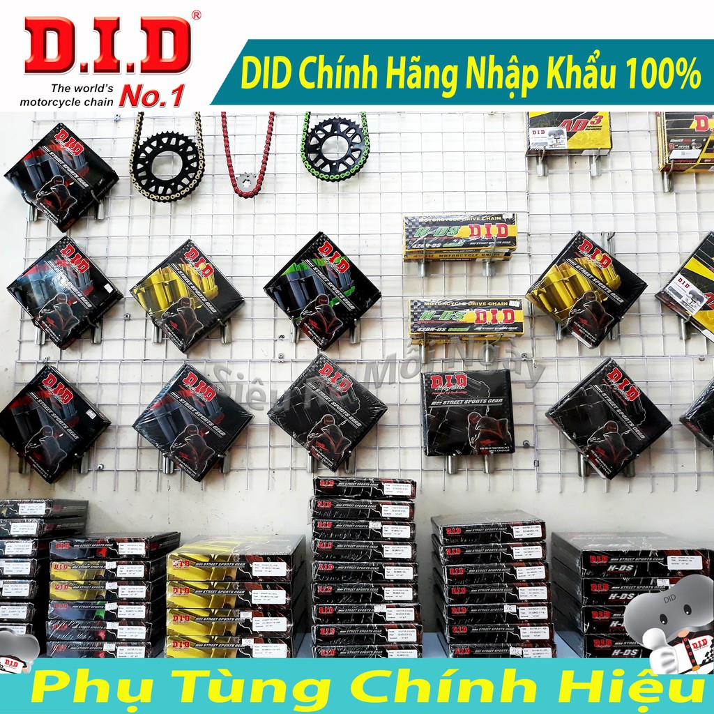 Nhông sên dĩa DID 10ly Dream, Wave100, RS, Future 125, Sirius, Axelo, Viva Fi ,MSX, Exciter, Winner Chính Hãng Nhập Khẩu