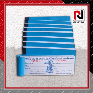 Phiếu giữ xe 50 cuốn có sẵn, phiếu giữ xe in sẵn