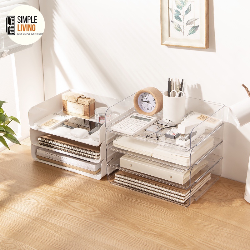 KHAY ĐỰNG TÀI LIỆU, HỒ SƠ A4 , B5 LÀM BẰNG CHẤT LIỆU PET ĐỂ BÀN TIỆN DỤNG CHO GIA ĐÌNH/VĂN PHÒNG